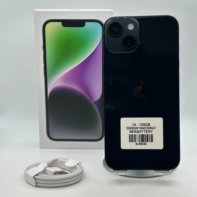 APPLE IPHONE 14 128GB - 86% Battery - Unlocked $500.00 - PicClick CA