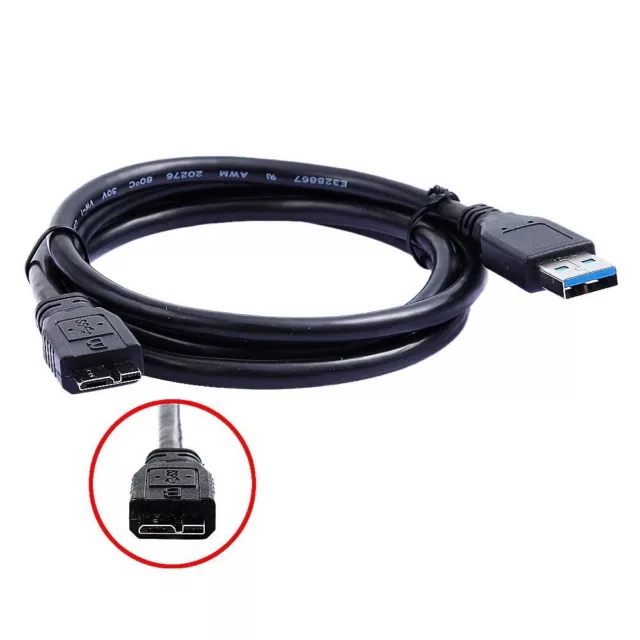 6Feet USB 3.0 Data SYNC Cable For Western Digital WD My Book External Hard Drive