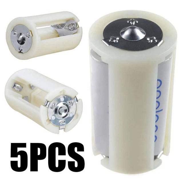 Switcher Adaptor Case Cell Battery Converter 3x AA To D Size Batteries Adapter