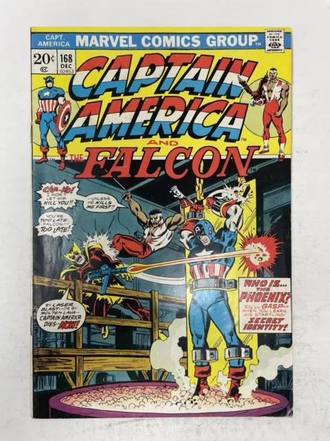 Captain America #168 1st Appearance Helmut Zemo 1973 Marvel Comics MCU Falcon