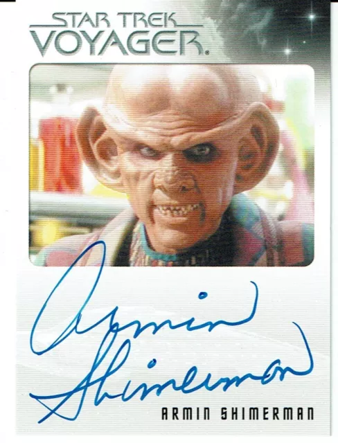 Star Trek Voyager Heroes & Villains Autograph Card Armin Shimerman As Quark