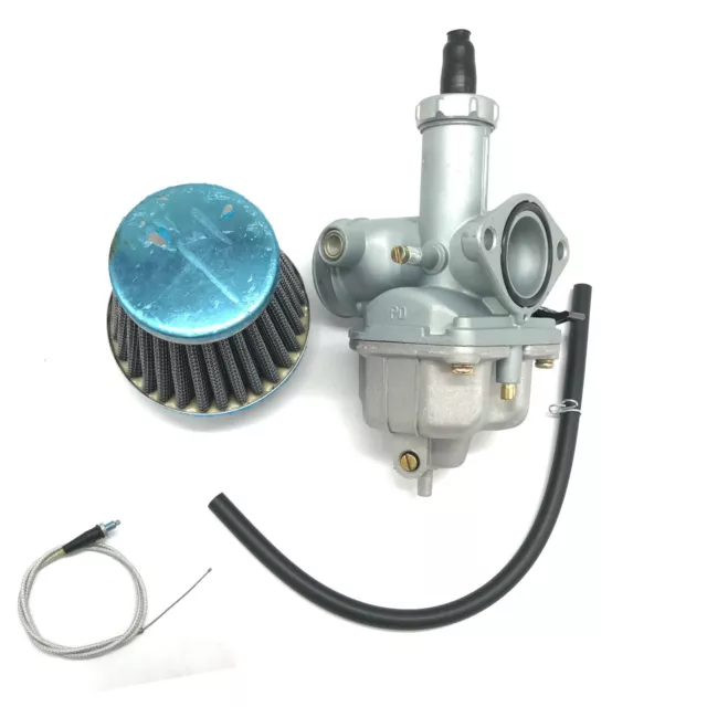 Carburetor & Throttle Cable Air Filter Honda CB125S XR100 CRF100F XL100S XR200R