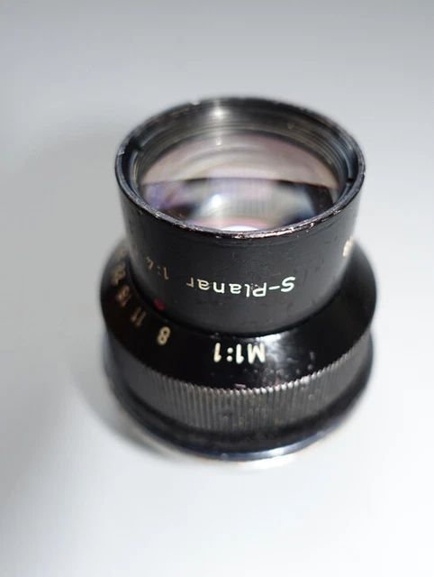 Rarität !!! Objektiv Carl Zeiss S Planar 1. 4 f: 74mm  Blende  8 - 64