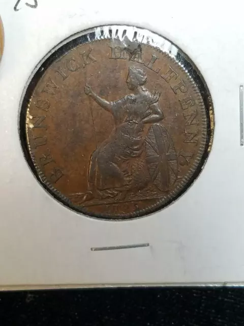 1795 Brunswick Condor Half Penny Token Payable at J Kilving