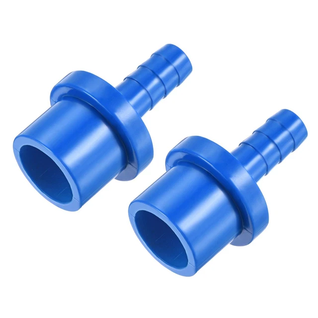 PVC Tuyau Raccord 8mm x 20mm OD Tube Adaptateur Tuyau Connecteur Bleu Kit 2