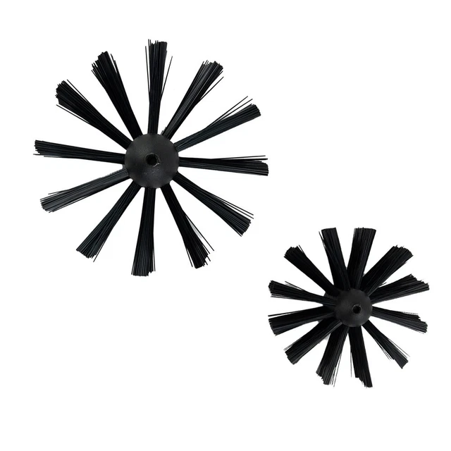 2Stück Cheminées Schornsteinbürste Tête de Brosse Schornsteinflusenentferner