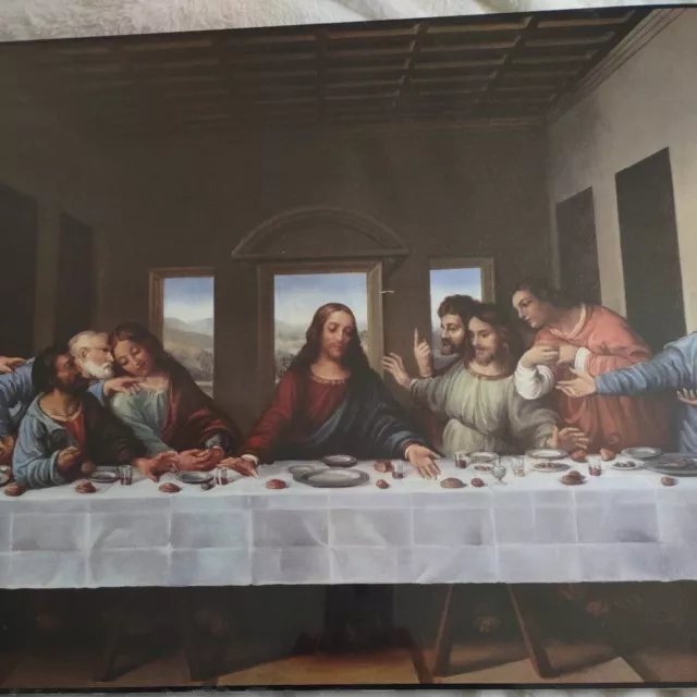 The Last Supper Picture Jesus Christ Disciples New With Tags Multi Colored