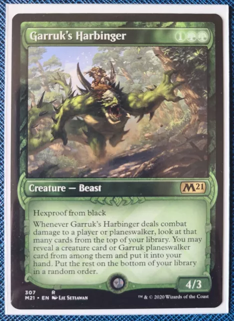 Garruks Harbinger 307 x1 Pack Fresh NM/Mint MTG Core Set 2021, Non Foil