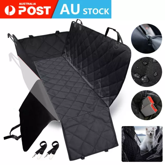 Pet Car Back Seat Cover Cat Dog Waterproof Nonslip Protector Hammock Mat Black