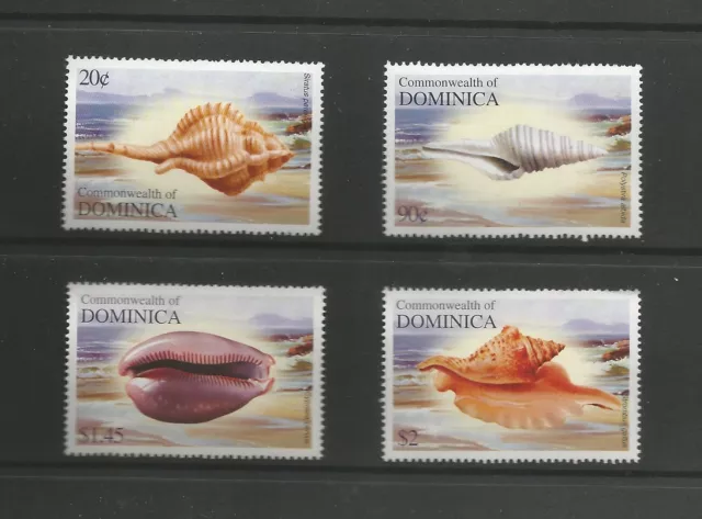 Dominica 2004 Shells  MNH set.  SG3381-4