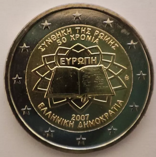 Greece 2 euro coin 2007 "ToR - Treaty of Rome" UNC