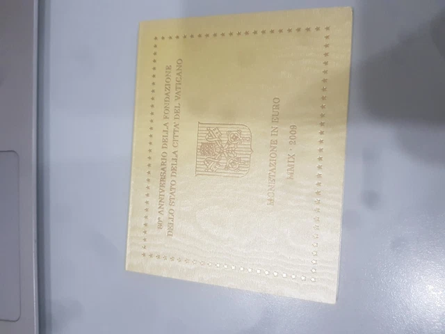 Vatican vaticano 2009 set without 2 euro coin unc