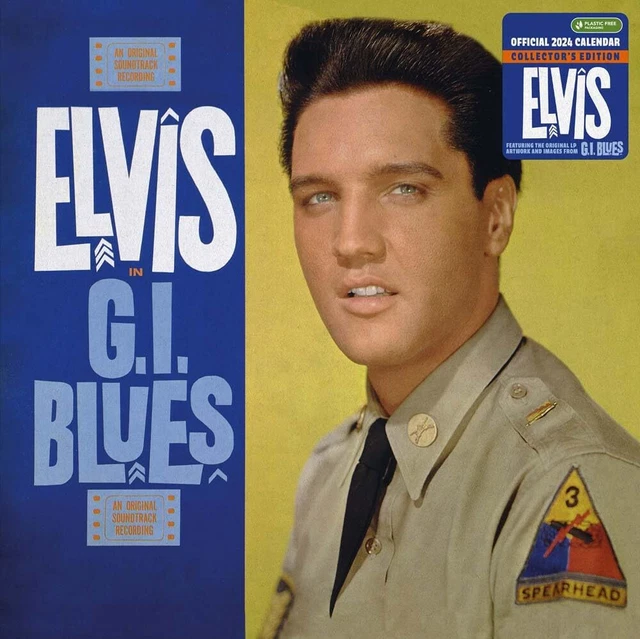 ELVIS PRESLEY 2024 Calendar Collectors Edition Record Sleeve Wall