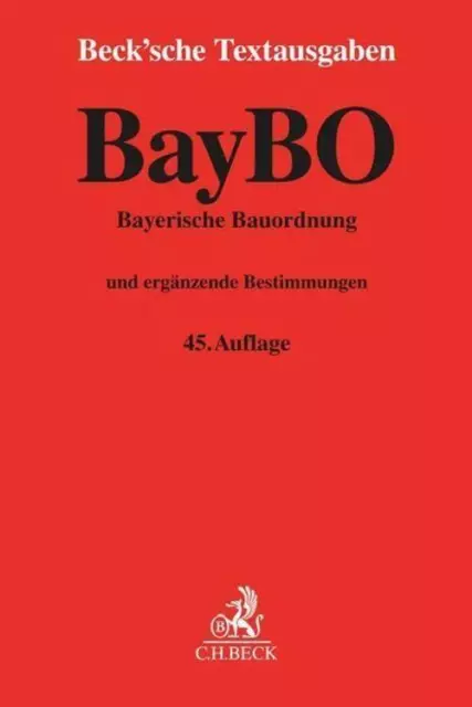 Bayerische Bauordnung | Deutsch | Taschenbuch | Beck´sche Textausgaben | X