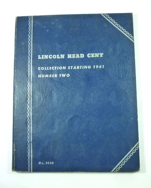 1941 - 1971 Lincoln Cent Set in Whitman Folder 72 Coins