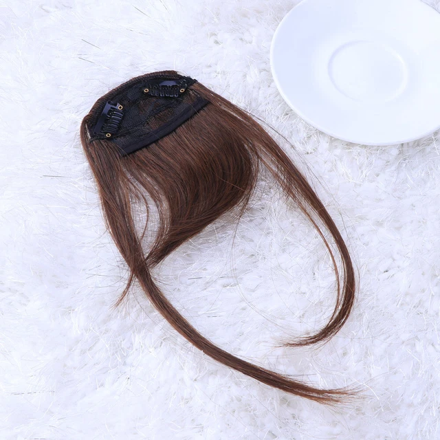 2 piezas de pelo corto recto para mujer lleno de flequillo ordenado