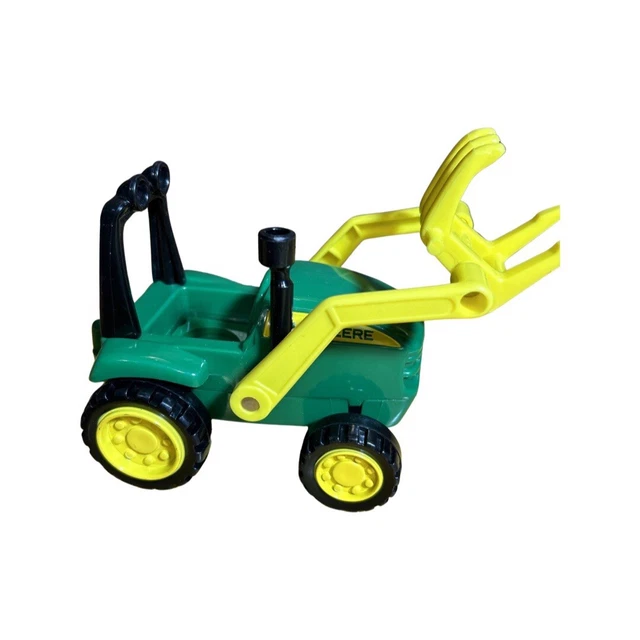John Deere Plastic Tractor With Grapple Hooks By Learning Curve