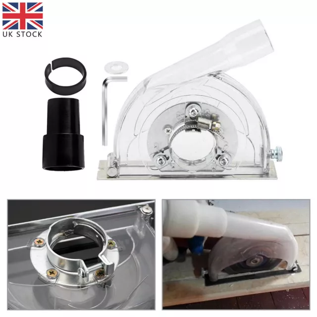 Cutting Guard Dust Extractor for Angle Grinder Shroud Hood Cover Suction Kit UK