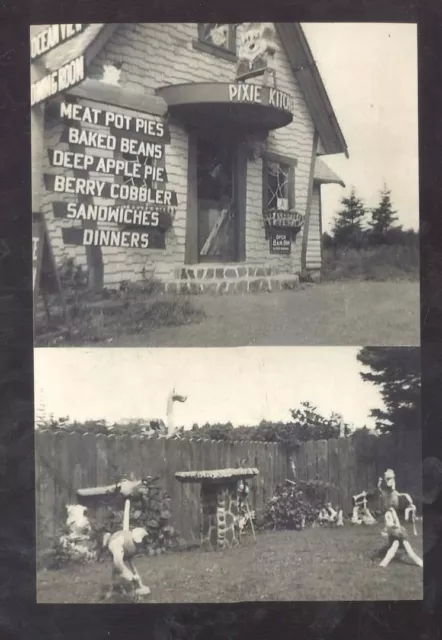 Real Photo Wecoma Beach Oregon Pixie Kitchen Restaurant Postcard Copy