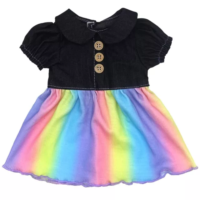 ZWOOS Vestiti per Bambole 35-43 cm Adorabile Vestito Arcobaleno Compatibile c