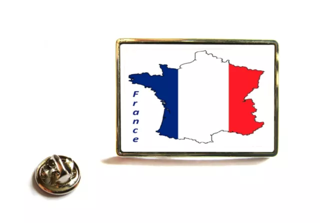 France French Flag Map Lapel Pin Badge Tie Pin Gift