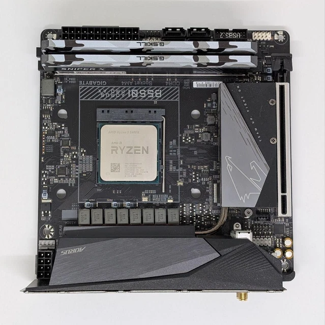 GIGABYTE B550I AORUS Pro Ax Mini Itx Motherboard AMD Ryzen 5 5600X CPU ...