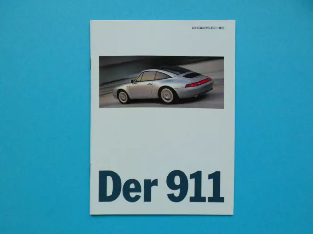 Prospekt / Katalog Porsche 911 (993) Carrera, Targa, 4S und Turbo - 08/95