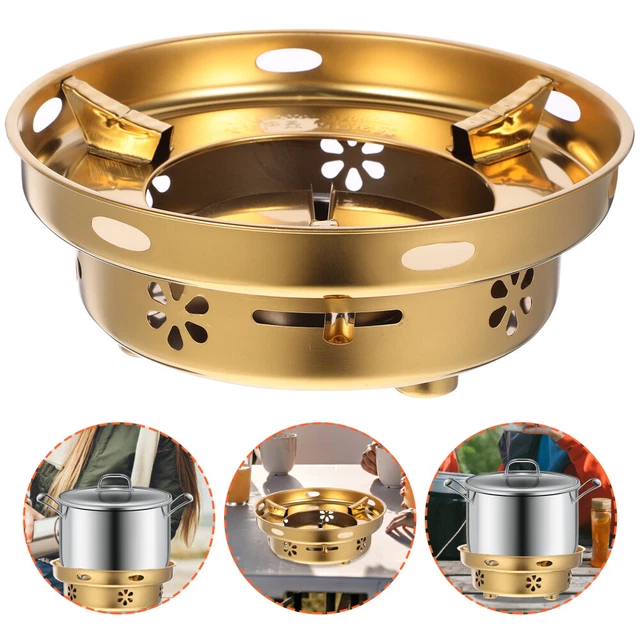 Set Di Pentole Per Shabu Shabu In Acciaio Inossidabile Con Fornello Ad Alcool - Pentola A Tre Strati Anti-goccia, Adatta A Induzione, Diamagnetica
