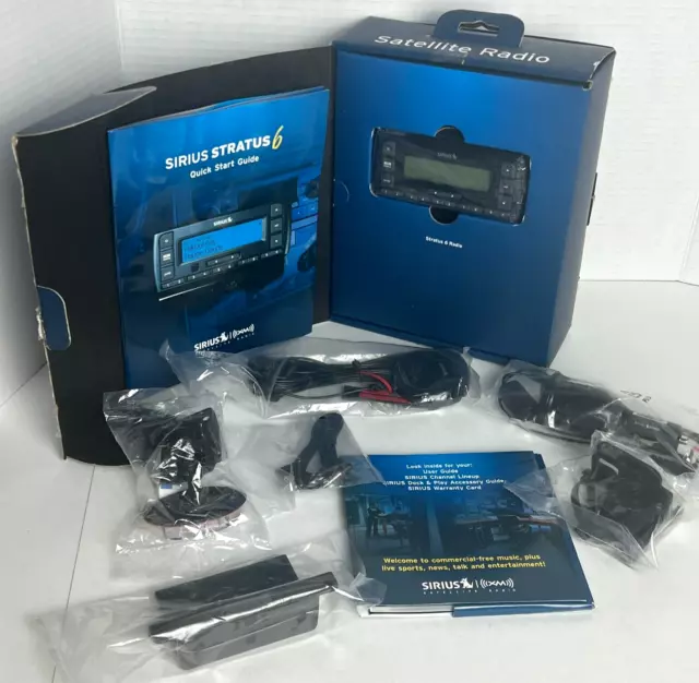 Sirius Stratus 6 - SDSV6V1 - XM Satellite Radio & Vehicle Kit - NEW