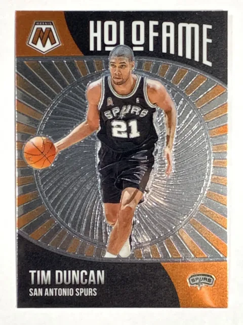 Tim Duncan 2020-21 Panini Mosaic Holofame Insert #5 San Antonio Spurs