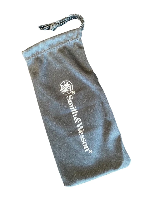 Smith & Wesson Safety Eye Glass Black Pouch Storage Case Travel Holder Logo