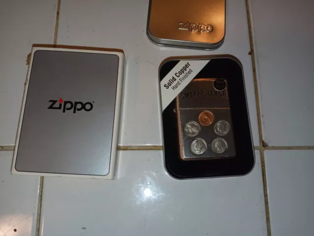 Small Change Zippo lighter 2002 #20380 NEW SEALED UNUSED. VERY RARE