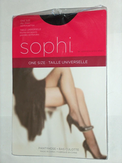 Sophi by Sophisticated Miss OS S/M/L Day Sheer Ref Toe Panty Hose Nylons Hosiery