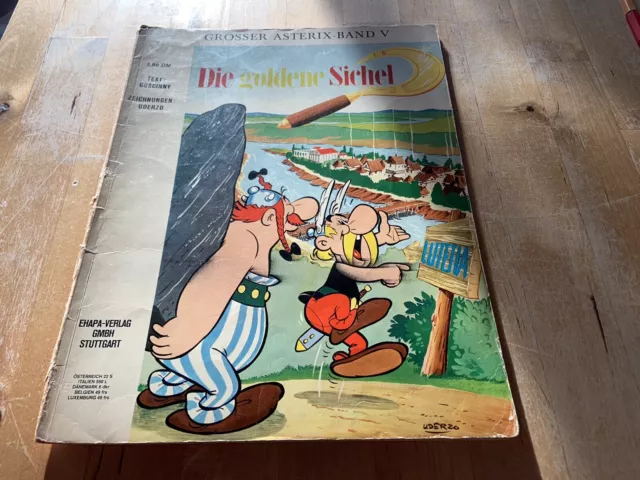 Asterix goldene Sichel 1.Auflage Variante ohne Wolke (2,80DM) Zust. (s. Bilder)