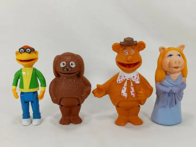 The Muppets Stick Puppet Lot ROWLF FOZZY SKEETER & MISS PIGGY Fisher Price 1978