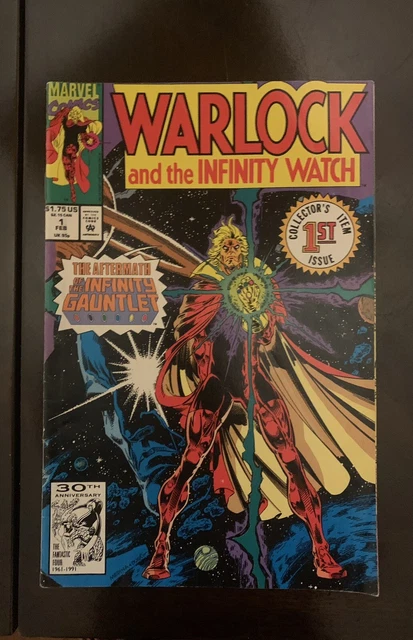 Warlock and the Infinity Watch #1 (Marvel, February 1992) Cover Creases