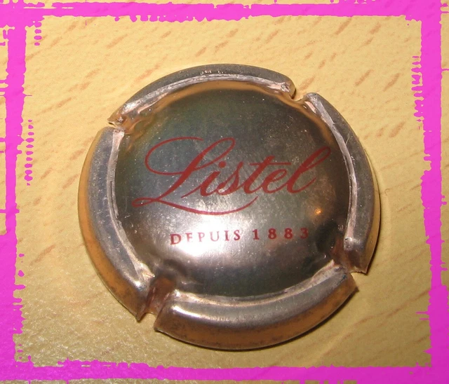 CAPSULE DE LISTEL depuis 1883 métal rosé et rouge EUR 1,50 PicClick FR