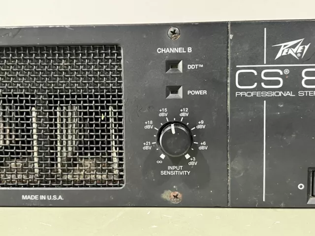 Peavey CS 800X 1200 watt Professional Stereo Power Amplifier Untested 3