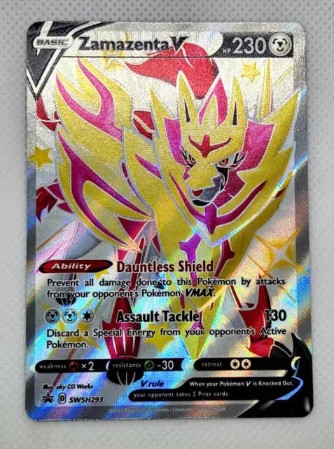 ZAMAZENTA V SWSH293 (Shiny) Black Star Promos Pokémon Card $4.00 - PicClick  AU