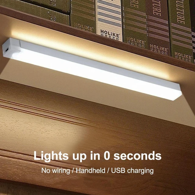 LED PIR MOTION Sensor Strip Light USB Rechargeable