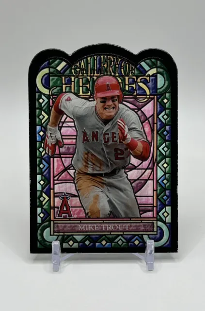 2013 Topps Archives Gallery Of Heroes #MT Mike Trout Stained Glass SP