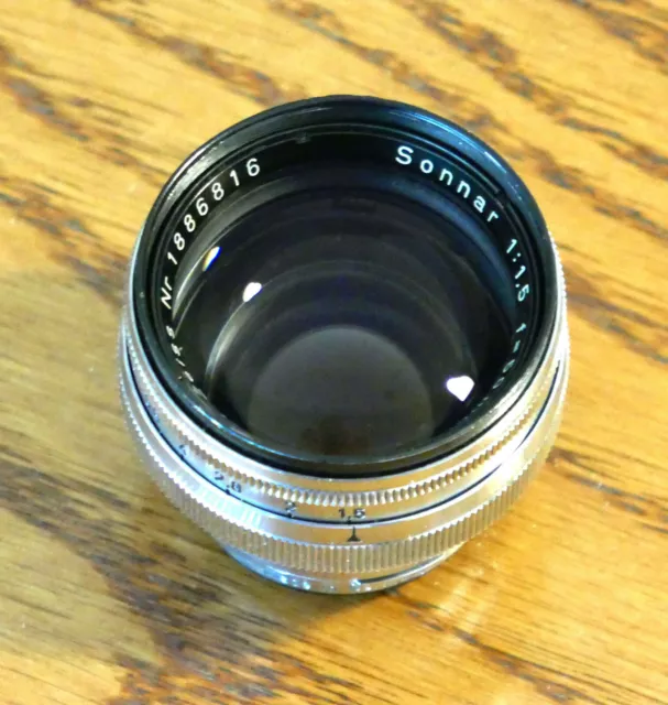 Neuwertig: Carl Zeiss Stuttgart Sonnar 1,5 / 50 mm Rangefinder für IIa + IIIa