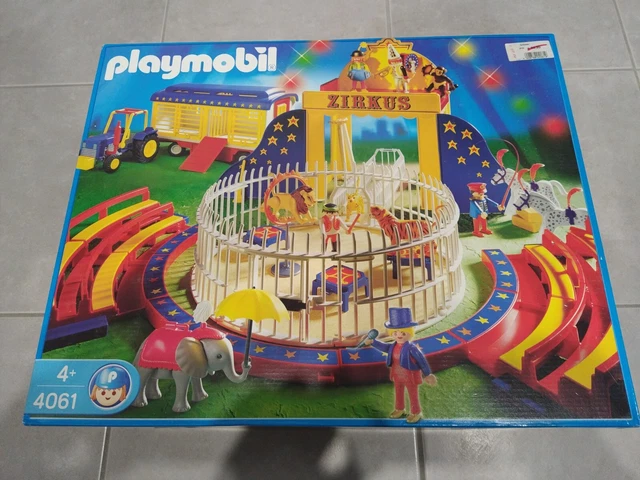 PLAYMOBIL vintage city life cirque chapiteau lot acrobates du set 4230