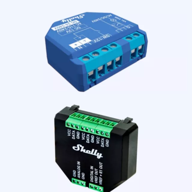 Shelly Plus1 & Shelly Plus Add-On with Upto 5 sensors Wi-Fi operated No HUB req