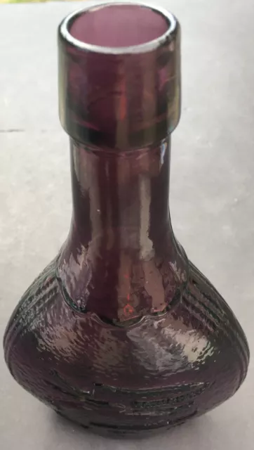 Wheaton Union Glass Handshake Bottle Amethyst Purple Dove Shield 3