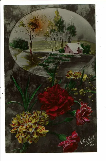 CPA carte postale  Belgique-Bonne année avec un paysage campagnard -1935 VM22245