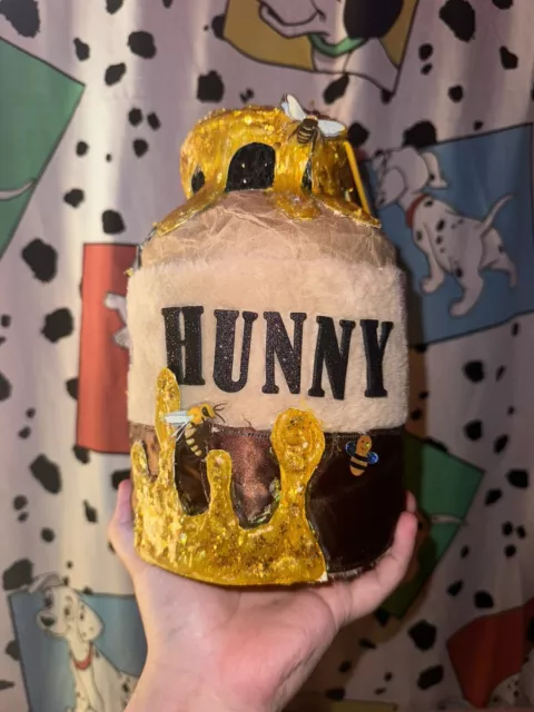 Disney Winnie The Pooh HUNNY Honey Pot Jar CUSTOM MADE!