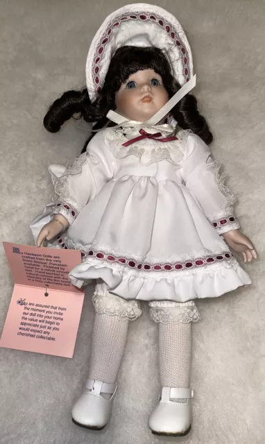 MYD Inc. MARIAN YU DESIGNS PORCELAIN LOVE HEART 12" DOLL LIMITED EDITION 1988