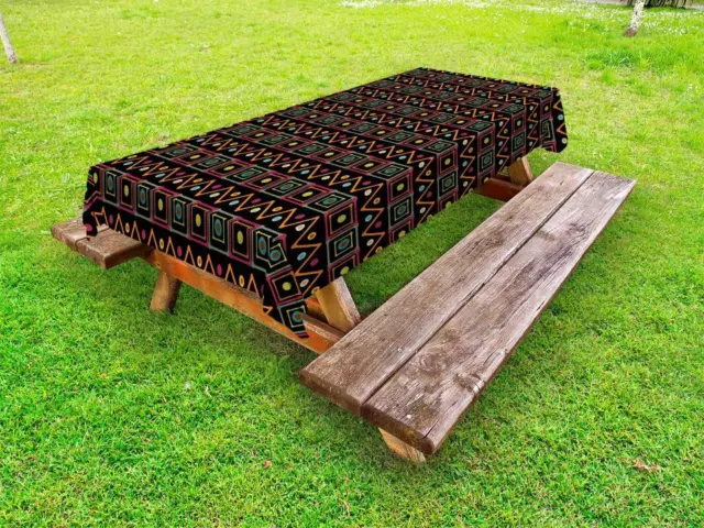 African Outdoor Picnic Tablecloth in 3 Sizes Decorative Washable Waterproof