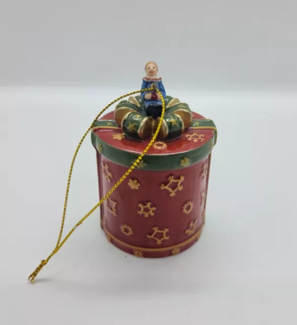 Villeroy & Boch Christmas 🎄🎅 Fantasy Ornament Gift Box Porcelain Vintage Holly